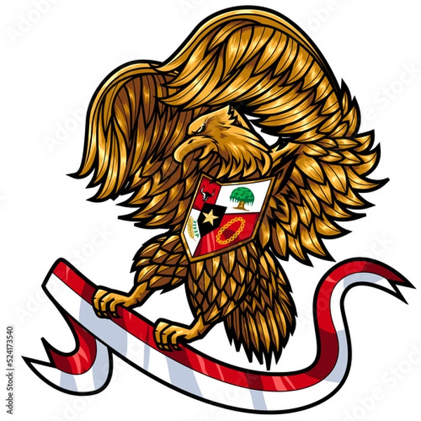 Fototapeta garuda pancasila vector