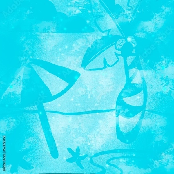 Obraz Beach with palms 