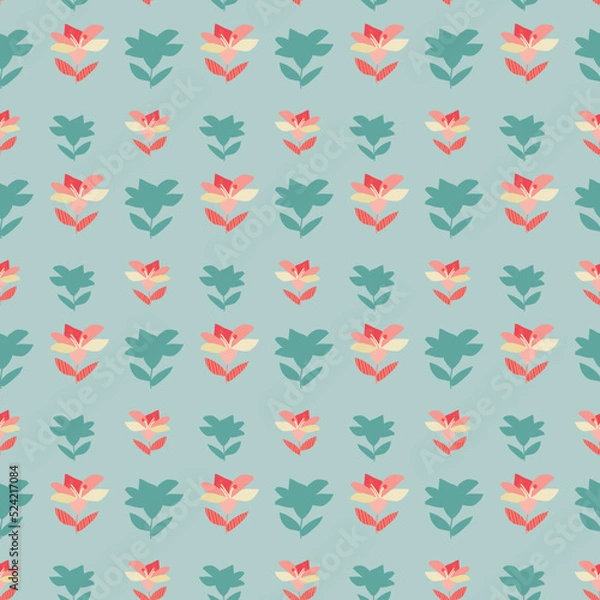 Fototapeta Flower Seamless Pattern
