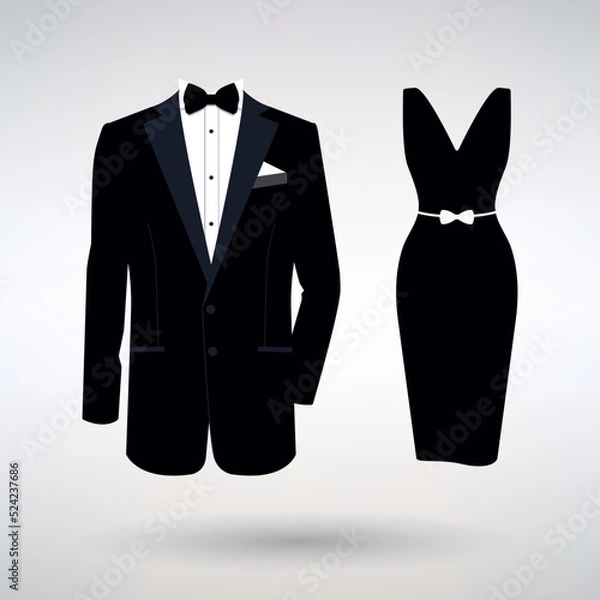 Obraz Icon Tuxedo and Dress for Celebration
