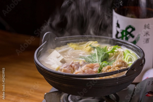 Obraz 鶏の白湯（パイタン）鍋