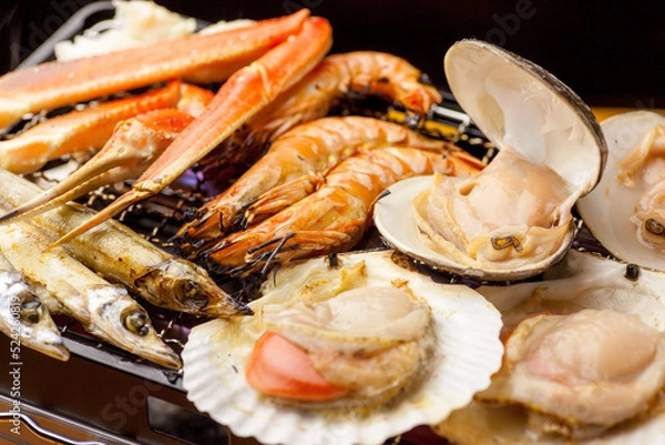 Obraz 海鮮手前焼き