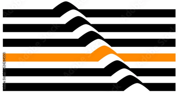 Obraz Streifen und Wellen