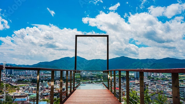 Obraz blue sky observatory (파란하늘 전망대)