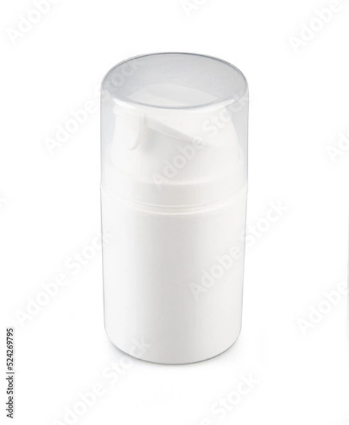 Fototapeta cosmetics container isolated on white