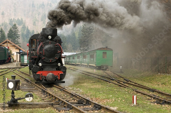 Fototapeta steam engine train