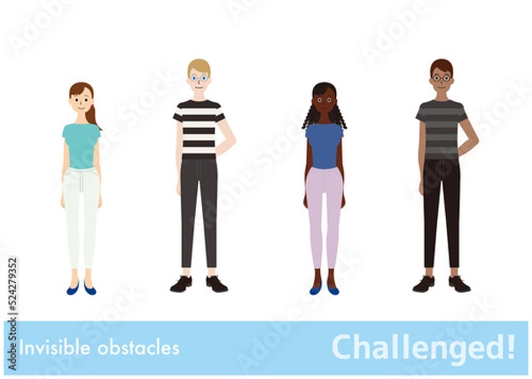 Obraz Challenged!／障がいと共に生きチャレンジする世界の人々／living with disability／Invisibleobstacles