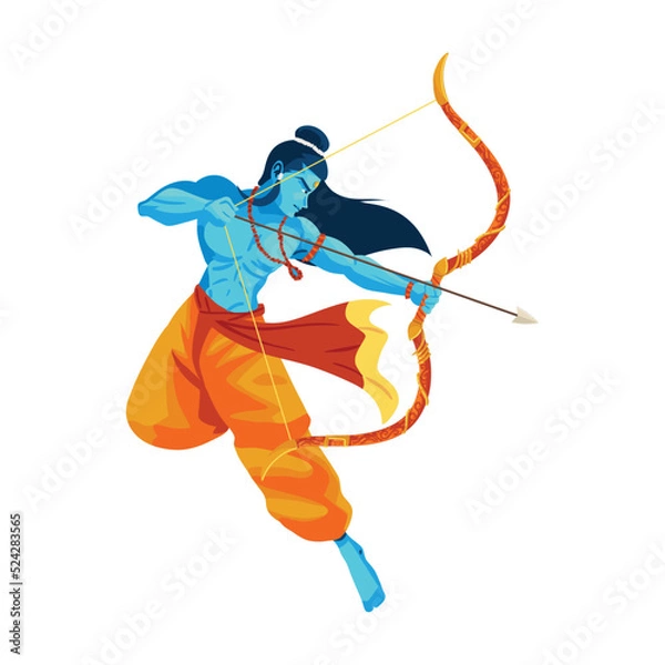 Fototapeta lord rama warrior