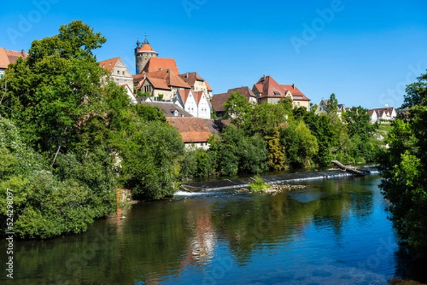 Fototapeta Altstadtpanorama in Besigheim