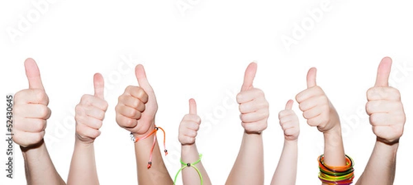 Obraz alle Daumen hoch