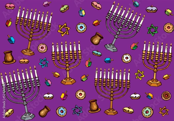 Fototapeta Donut. Vector drawing