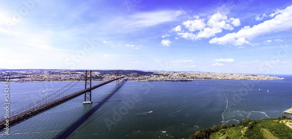 Obraz Lisbon panoramic view river Tejo