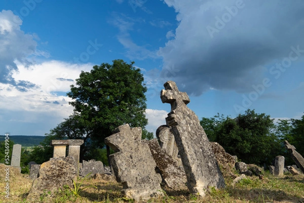 Fototapeta an old graveyard