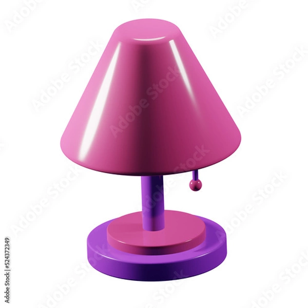 Fototapeta Lamp 3d Icon
