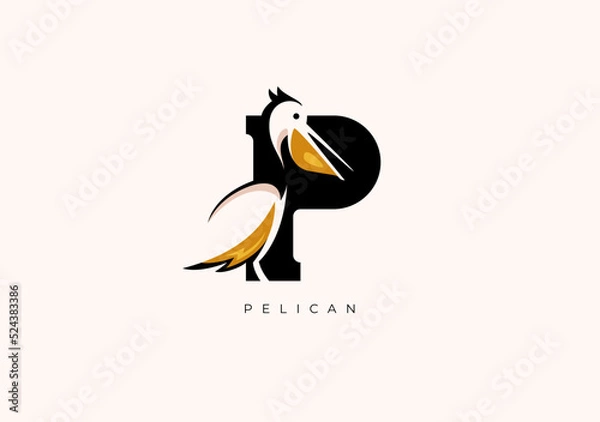 Obraz PELICAN P MONOGRAM