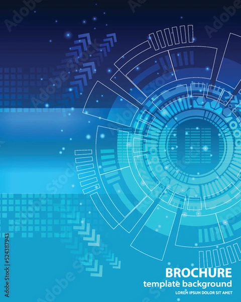 Obraz technology communication hi tech template background tw