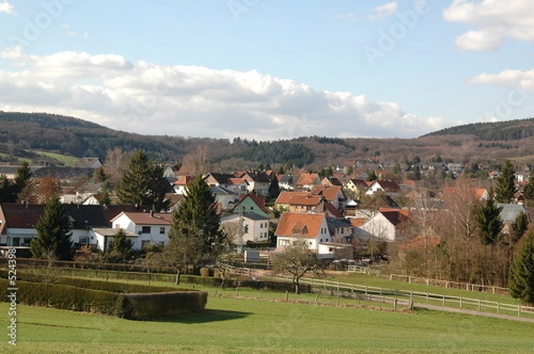 Obraz ausblick auf oberthal