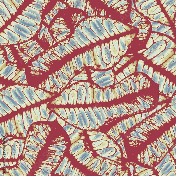 Fototapeta seamless background with leaves