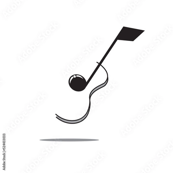 Fototapeta tone in guitar flat icon vector