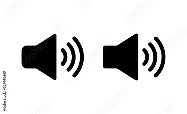 Obraz Speaker icon vector. volume sign and symbol. loudspeaker icon. sound symbol