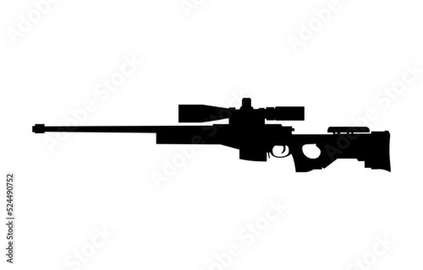 Fototapeta AWM Sniper Rifle ,Gun Vector