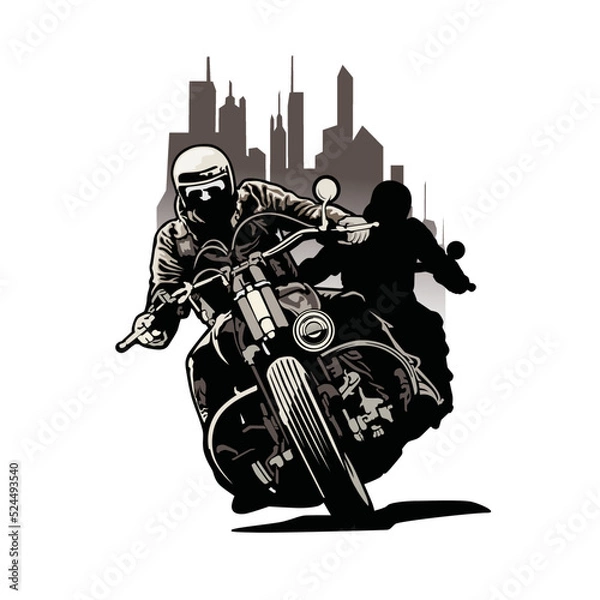 Obraz bike rider illustration vector image