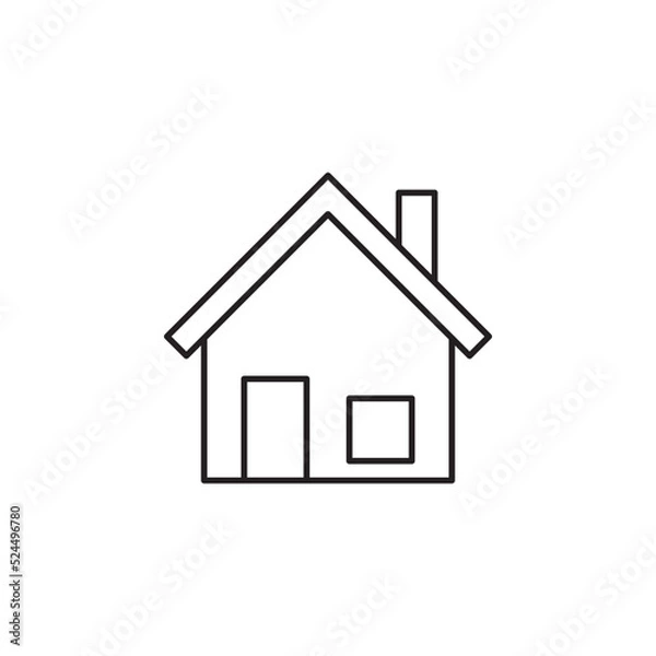 Fototapeta house vector for website symbol icon presentation