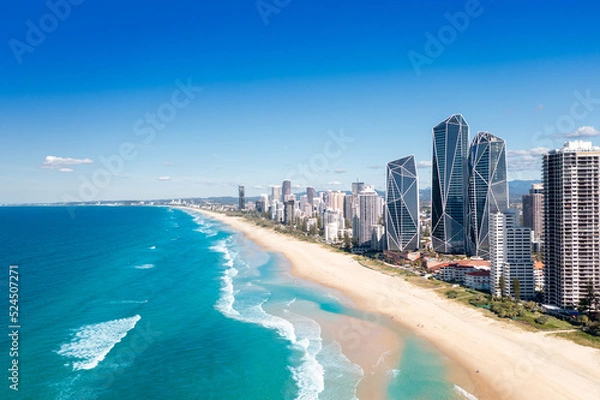 Obraz Aerial view of the stunning Gold Coast skyline