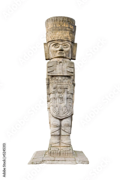 Obraz Starożytny posąg Aztec