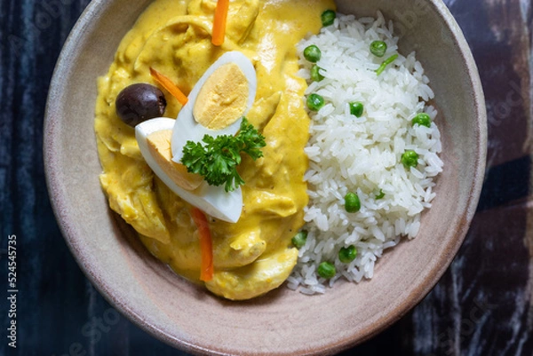 Fototapeta Aji de Gallina, gastronomia peruana