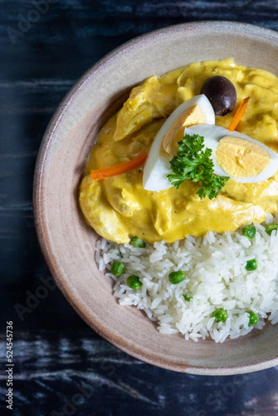 Fototapeta Aji de Gallina, gastronomia peruana