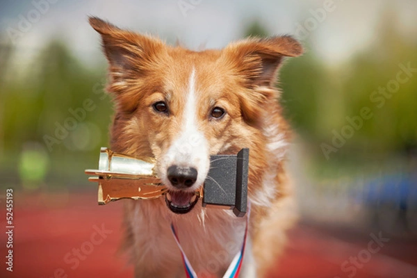 Obraz Border collie wygrywa