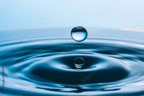 Fototapeta blue fall drop 33