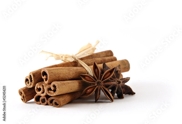 Fototapeta Bundle of cinnamon sticks