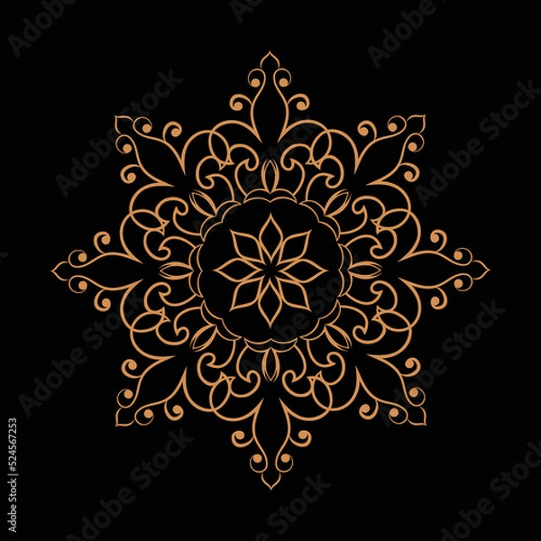 Obraz Amazing vector mandalas in different themes in oriental style for luxury logos, designs