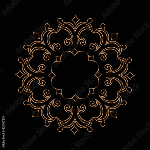 Obraz Amazing vector mandalas in different themes in oriental style for luxury logos, designs