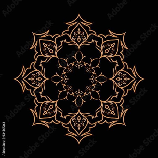 Obraz Amazing vector mandalas in different themes in oriental style for luxury logos, designs