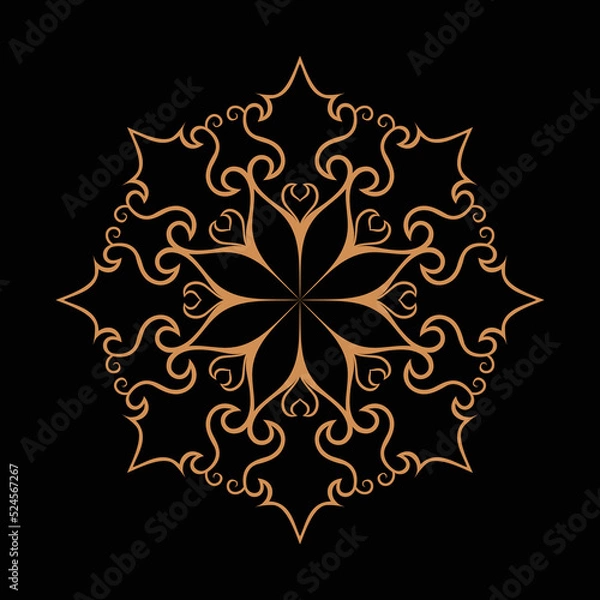 Obraz Amazing vector mandalas in different themes in oriental style for luxury logos, designs