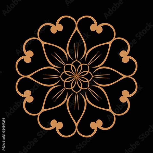 Obraz Amazing vector mandalas in different themes in oriental style for luxury logos, designs
