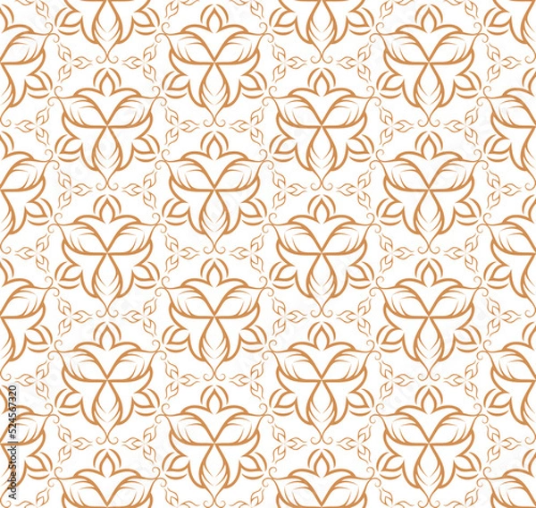 Obraz Golden ornamental seamless pattern for decor, print, wallpaper, background