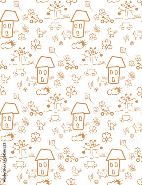 Obraz Golden ornamental seamless pattern for decor, print, wallpaper, background