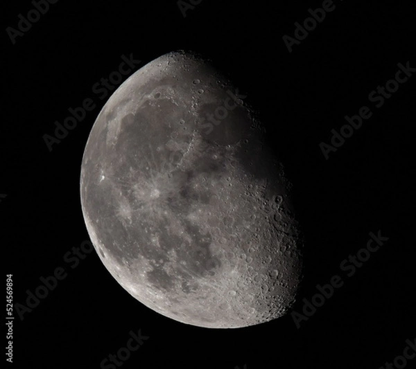 Obraz Moon in the night,closer view.