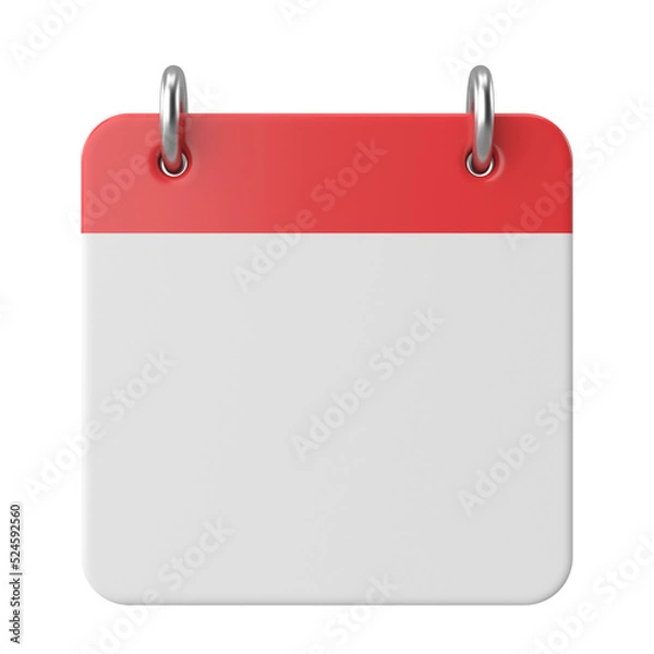 Fototapeta Empty calendar. 3D calendar.