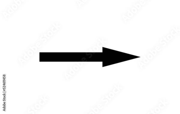 Fototapeta Arrow icon. arrow sign. Black vector arrow