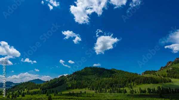 Obraz blue sky and clouds