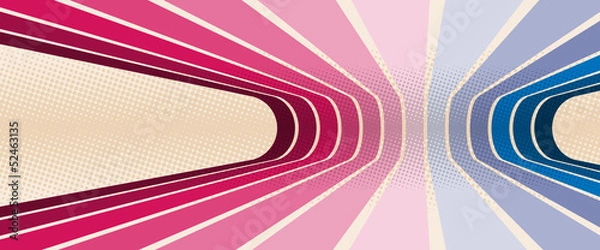 Fototapeta Background with stripes in perspective