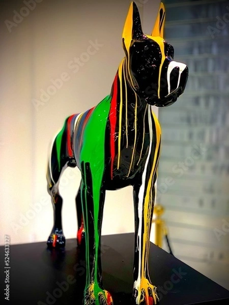 Fototapeta Coloured Dog