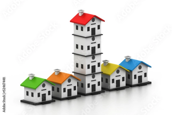 Fototapeta House Market.