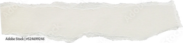 Fototapeta Scrap of white textured watercolor paper