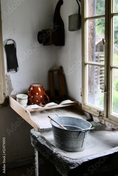Obraz Old kitchen sink